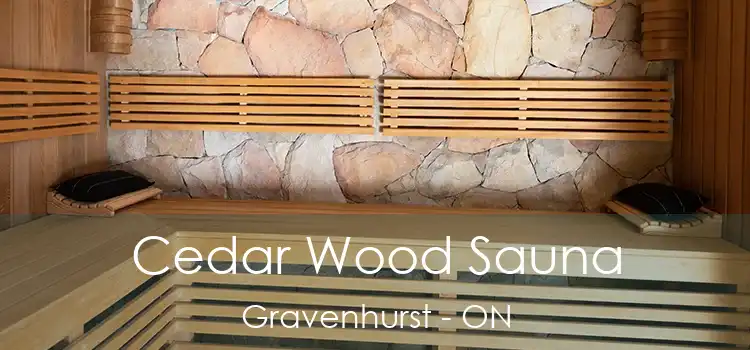  Cedar Wood Sauna Gravenhurst - ON