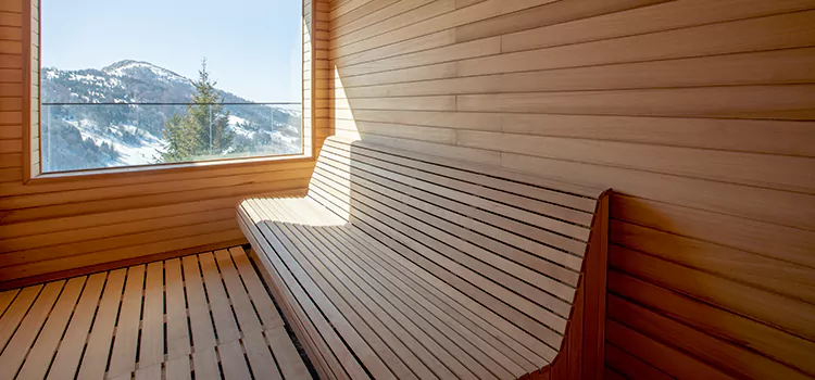 Luxury Pine Wood Sauna Restoration and Refurbishment in Gravenhurst, ON