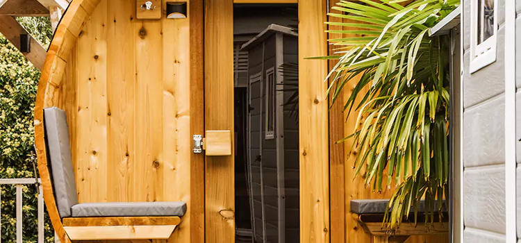 Wood-fired Outdoor Residential Sauna Installation in Gravenhurst, Ontario