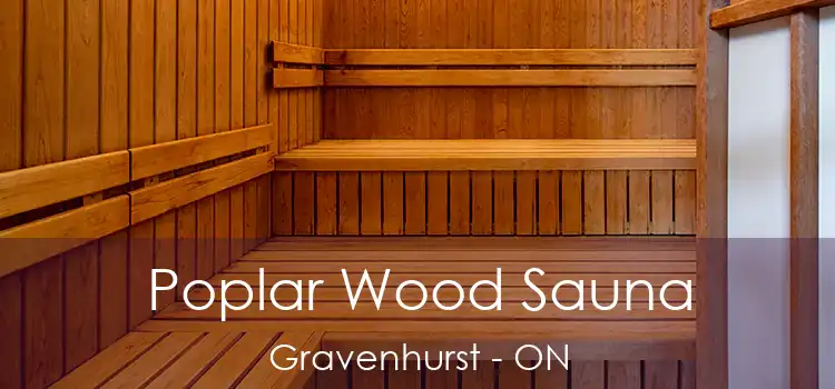  Poplar Wood Sauna Gravenhurst - ON